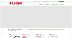 Desktop Screenshot of donusumisilislem.com